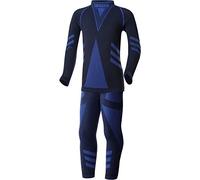 Ladeheid Completo Maglia e Calzamaglia Termiche Bambino e Bambina LAGI009 (Nero/Blu Marino, 122-128)