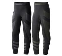 Ladeheid Confezione da 2 Calzamaglia Termica Bambino e Bambina Lunga LAGI008 (2 Paia Grafite/Khaki, 134-140)