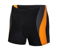 Ladeheid Costume da Bagno da Uomo Corto, Costume da Bagno da Uomo per la Spiaggia e la Piscina, Confortevole e Confortevole ENG LA40-255, Nero/Grafite/Arancione, XXL