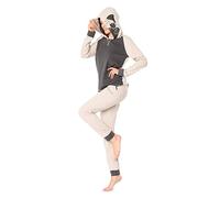Ladeheid Costume da Pigiama a Due Pezzi da Donna a Maniche Lunghe con Cappuccio LA40-238 (Beige Pug, M)
