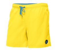 Ladeheid Costume Uomo Mare Classico Lunghezza con Taschino, Medium Drawstring, Fodera Rete, Costumi da Bagno, Boxer per la Spiaggia, la Piscina e Il Surf LA40-128 (Giallo, 4XL)