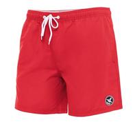 Ladeheid Costume Uomo Mare Classico Lunghezza con Taschino, Medium Drawstring, Fodera Rete, Costumi da Bagno, Boxer per la Spiaggia, la Piscina e Il Surf LA40-128 (Rosso, 3XL)