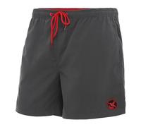 Ladeheid Costume Uomo Mare Classico Lunghezza con Taschino, Medium Drawstring, Fodera Rete, Costumi da Bagno, Boxer per la Spiaggia, la Piscina e Il Surf LA40-128 (Grafite, 3XL)