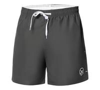 Ladeheid Costume Uomo Mare Corto con Taschino, Medium Drawstring, Fodera in Rete, Costumi da Bagno, Boxer per la Spiaggia, la Piscina e Il Surf LA40-198 (Grafite, L)