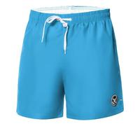 Ladeheid Costume Uomo Mare Corto con Taschino, Medium Drawstring, Fodera in Rete, Costumi da Bagno, Boxer per la Spiaggia, la Piscina e Il Surf LA40-198 (Azzurro Chiaro, 5XL)