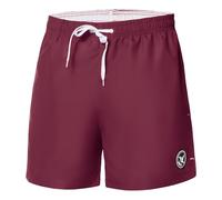 Ladeheid Costume Uomo Mare Corto con Taschino, Medium Drawstring, Fodera in Rete, Costumi da Bagno, Boxer per la Spiaggia, la Piscina e Il Surf LA40-198 (Borgogna, XXL)