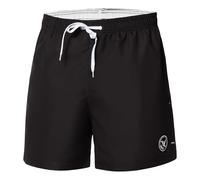 Ladeheid Costume Uomo Mare Corto con Taschino, Medium Drawstring, Fodera in Rete, Costumi da Bagno, Boxer per la Spiaggia, la Piscina e Il Surf LA40-198 (Nero, 3XL)