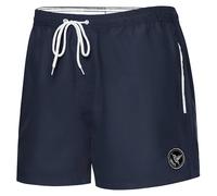 Ladeheid Costume Uomo Mare Extra Corto con Taschino, Medium Drawstring, Fodera in Rete, Costumi da Bagno, Boxer per la Spiaggia, la Piscina e Il Surf LA40-199 (Blu Marino, XXL)