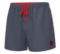 Ladeheid Costume Uomo Mare Extra Corto con Taschino, Medium Drawstring, Fodera in Rete, Costumi da Bagno, Boxer per la Spiaggia, la Piscina e Il Surf LA40-199 (Jeans Scuro, 5XL)