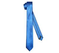 Ladeheid Cravatta classica da uomo, lucida, perfetta per l'ufficio e le festività, colori vari - Ideale per incontri d'affari, matrimoni TMS-5 (150cm x 5cm, Blu Marino)