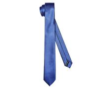 Ladeheid Cravatta classica da uomo, lucida, perfetta per l'ufficio e le festività, colori vari - Ideale per incontri d'affari, matrimoni TMS-6 (150cm x 6cm, Blu Scuro)
