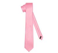 Ladeheid Cravatta classica da uomo, lucida, perfetta per l'ufficio e le festività, colori vari - Ideale per incontri d'affari, matrimoni TMS-8 (150cm x 8cm, Salmone)