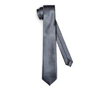 Ladeheid Cravatta classica da uomo, lucida, perfetta per l'ufficio e le festività, colori vari - Ideale per incontri d'affari, matrimoni TMS-8 (150cm x 8cm, Nero)