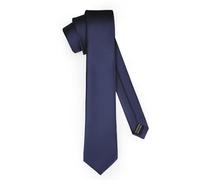 Ladeheid Cravatta classica da uomo, opaca, perfetta per l'ufficio e le festività, colori vari - Ideale per incontri d'affari, matrimoni TMM-7 (150cm x 7cm, Blu Scuro)