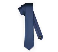 Ladeheid Cravatta classica da uomo, opaca, perfetta per l'ufficio e le festività, colori vari - Ideale per incontri d'affari, matrimoni TMM-7 (150cm x 7cm, Blu Marino)