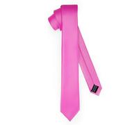 Ladeheid Cravatta classica da uomo, opaca, perfetta per l'ufficio e le festività, colori vari - Ideale per incontri d'affari, matrimoni TMM-5 (150cm x 5cm, Rosa)