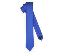 Ladeheid Cravatta classica da uomo, opaca, perfetta per l'ufficio e le festività, colori vari - Ideale per incontri d'affari, matrimoni TMM-6 (150cm x 6cm, Blu)