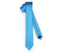 Ladeheid Cravatta classica da uomo, opaca, perfetta per l'ufficio e le festività, colori vari - Ideale per incontri d'affari, matrimoni TMM-5 (150cm x 5cm, Turchese)