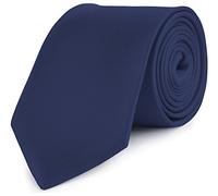Ladeheid Cravatta Classica Uomo KP-8 (150cm x 8cm, Blu Scuro)