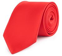 Ladeheid Cravatta Classica Uomo KP-8 (150cm x 8cm, Rosso)
