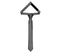 Ladeheid Cravatta per bambini per ragazzi - Look elegante lucido, Pre-legata con chiusura a strappo, Perfetta per occasioni speciali - Cravatta a clip stilosa TKS (31cm x 4cm, Nero)