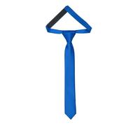 Ladeheid Cravatta per bambini per ragazzi - Look elegante opaco, Pre-legata con chiusura a strappo, Perfetta per occasioni speciali - Cravatta a clip stilosa TKM (31cm x 4cm, Blu)