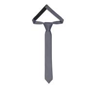 Ladeheid Cravatta per bambini per ragazzi - Look elegante opaco, Pre-legata con chiusura a strappo, Perfetta per occasioni speciali - Cravatta a clip stilosa TKM (31cm x 4cm, Grafite)