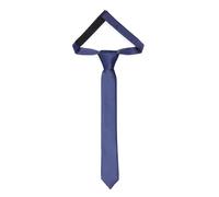 Ladeheid Cravatta per bambini per ragazzi - Look elegante opaco, Pre-legata con chiusura a strappo, Perfetta per occasioni speciali - Cravatta a clip stilosa TKM (31cm x 4cm, Blu Marino)