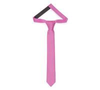 Ladeheid Cravatta per bambini per ragazzi - Look elegante opaco, Pre-legata con chiusura a strappo, Perfetta per occasioni speciali - Cravatta a clip stilosa TKM (31cm x 4cm, Rosa)