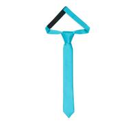 Ladeheid Cravatta per bambini per ragazzi - Look elegante opaco, Pre-legata con chiusura a strappo, Perfetta per occasioni speciali - Cravatta a clip stilosa TKM (31cm x 4cm, Turchese)