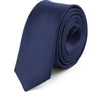 Ladeheid Cravatta Uomo Cravatte Molti Colori Tra Cui Scegliere Regalo Uomo per Compleanno o Altre Occasioni SP-5 (150cm x 5cm, Blu Scuro)