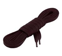 Ladeheid Lacci in Poliestere LAKO1001-1 Paio, Antistrappo, Piatti, larghezza 7 mm ca, 18 Colori, lunghezza 60-200 cm (marrone87, 70 cm / # 7 mm)