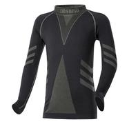 Ladeheid Maglia Termica Bambino e Bambina Manica Lunga LAGI007 (Nero/Khaki, 146-152)