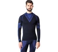 Ladeheid Maglia Termica Uomo Manica Lunga LAGI001 (Nero/Blu Marino, XL)