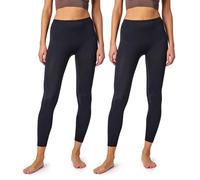 Ladeheid Pantaloni Calzamaglia Lunghi Intimo Termico, Donna per Sport Invernali Sci, Snowboard Corsa all'aperto LA40-261 (Nero/Nero, S)
