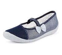 Ladeheid Pantofole Ballerine Bambina LARW008 (Argento/Bianco, 27 EU)