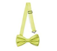 Ladeheid Papillon elegante da uomo - lucido, regolabile, perfetto per matrimoni, feste, ufficio. Ideale per uomini, donne, adolescenti BMS (12cm x 6cm, Giallo)