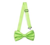 Ladeheid Papillon elegante da uomo - lucido, regolabile, perfetto per matrimoni, feste, ufficio. Ideale per uomini, donne, adolescenti BMS (12cm x 6cm, Lime)