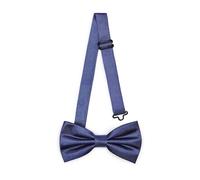 Ladeheid Papillon elegante da uomo - lucido, regolabile, perfetto per matrimoni, feste, ufficio. Ideale per uomini, donne, adolescenti BMS (12cm x 6cm, Blu Scuro)