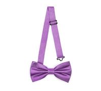 Ladeheid Papillon elegante da uomo - lucido, regolabile, perfetto per matrimoni, feste, ufficio. Ideale per uomini, donne, adolescenti BMS (12cm x 6cm, Viola)