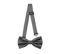 Ladeheid Papillon elegante da uomo - lucido, regolabile, perfetto per matrimoni, feste, ufficio. Ideale per uomini, donne, adolescenti BMS (12cm x 6cm, Nero)