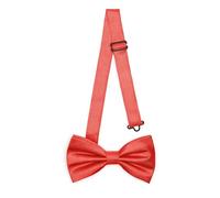 Ladeheid Papillon elegante da uomo - lucido, regolabile, perfetto per matrimoni, feste, ufficio. Ideale per uomini, donne, adolescenti BMS (12cm x 6cm, Rosso)