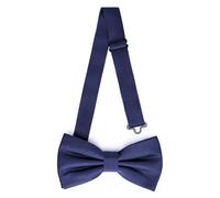 Ladeheid Papillon elegante da uomo - opaco, regolabile, perfetto per matrimoni, feste, ufficio. Ideale per uomini, donne, adolescenti - Ottimo regalo BMM (12cm x 6cm, Blu Marino)