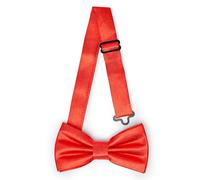 Ladeheid Papillon per bambini maschi - Pre-legato, banda regolabile, design lucido, ideale per matrimoni, compleanni, inizio scuola - Resistente e stiloso BKS (10cm x 5cm, Rosso)