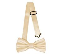 Ladeheid Papillon per bambini maschi - Pre-legato, banda regolabile, design lucido, ideale per matrimoni, compleanni, inizio scuola - Resistente e stiloso BKS (10cm x 5cm, Beige)