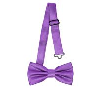 Ladeheid Papillon per bambini maschi - Pre-legato, banda regolabile, design lucido, ideale per matrimoni, compleanni, inizio scuola - Resistente e stiloso BKS (10cm x 5cm, Viola)