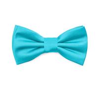 Ladeheid Papillon per bambini maschi - Pre-legato, banda regolabile, design opaco, ideale per matrimoni, compleanni, inizio scuola - Resistente e stiloso BKM (10cm x 5cm, Turchese)