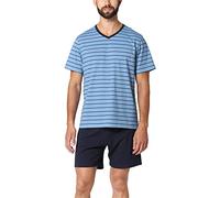 Ladeheid Pigiama Uomo Corti LA40-223 (Oceanico Blu Marino, S)