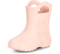 Ladeheid Stivali Bambino e Bambina in Gomma Comodi Stivali Pioggia Bambino con Motivo a Rana LA-CA-01 (Rosa Cipria, 32/33 EU)