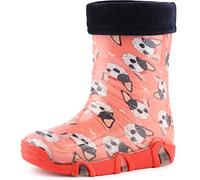 Ladeheid Stivali in Gomma Bambino e Bambina Swk 206 (Rosa/Cani, 33/34 EU)